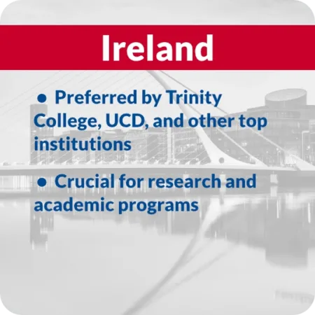 TOEFL Acceptability Ireland