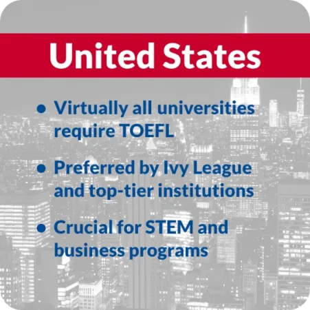 TOEFL Acceptability USA